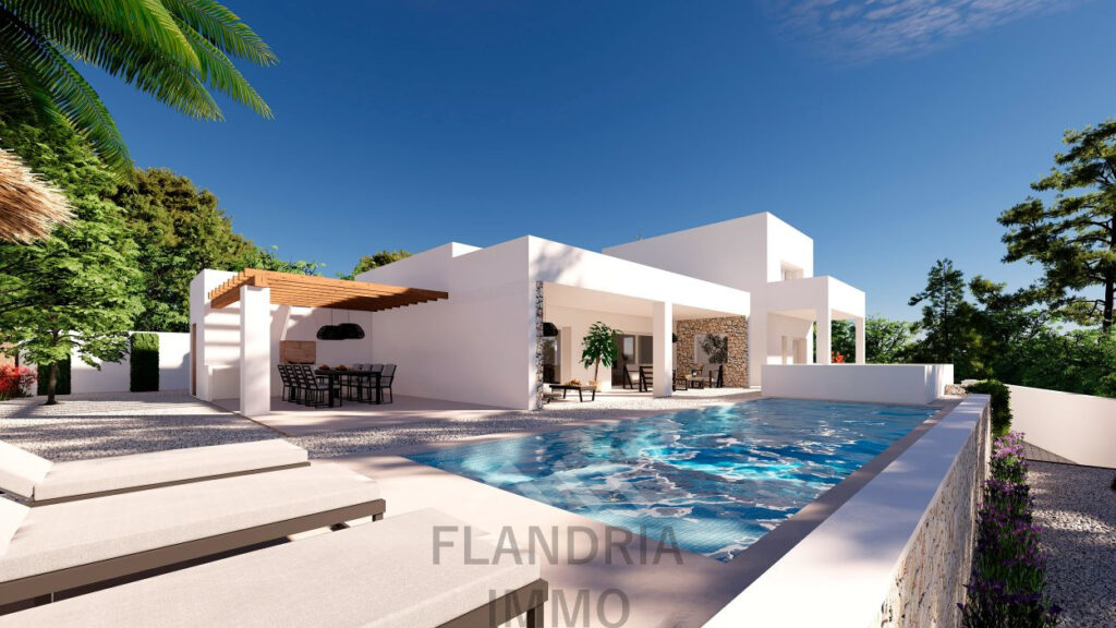 Moderne nieuwbouw Ibiza villa Moraira – project
